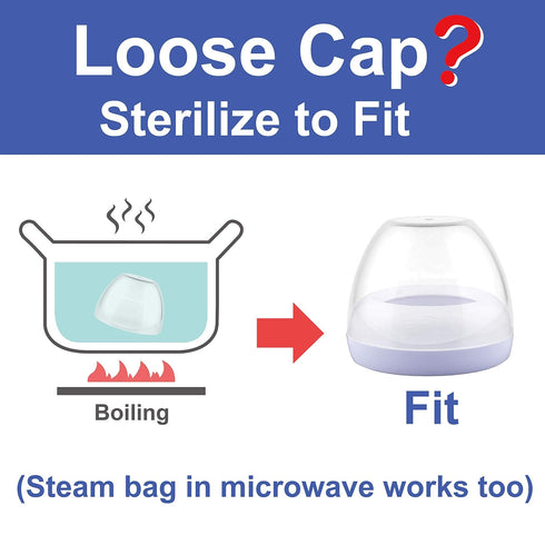 Maymom Dome Caps Compatible with Avent Natural PP Bottles or Natural Glass Bottles; Not for Classic Dome; Not Original Avent Replacement Parts...