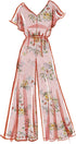 McCall's Girls' Romper and Jumpsuits Sewing Pattern Kit, Design Code M8317, Sizes 7-8-10-12-14-16, Multicolor...