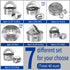 Biscuit Cutter Set for baking (5 Pieces/Set), Round Cookies Cutter with Handle, Professional Baking Dough Tools...