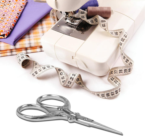 Sewing Embroidery Scissors Mini 3.6 inch Craft Scissors Shears for Crafting Fabric Scissor for Art Work Threading Needlework DIY Tools with Leathe...