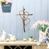 RELY+ Entwined Hearts Wall Cross Metal 13 X 9 Inch Entangled Heart Iron Wall Cross Love Heart Gift for Adult Living Room Decor Bedroom Wall Decora...