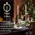 Flameless Taper Candles with Timer,10 Inch LED White Candlesticks Flickering,Battery Operated 3D Flame Wick Window Candles,Plastic Fake Stick Cand...