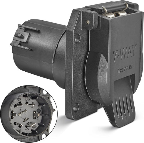 Oyviny Replacement USCAR to 7 Way RV Blade Trailer Connector for Chevy, Ford, GMC and Nissan, Silverado Trailer Plug, Factory Tow Package and USCA...