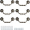 6PC Nostalgic Chic Drawer Drooping Guardrail Dresser Drawer Handles Vintage Bronze Cabinet Handles (3.78in)...