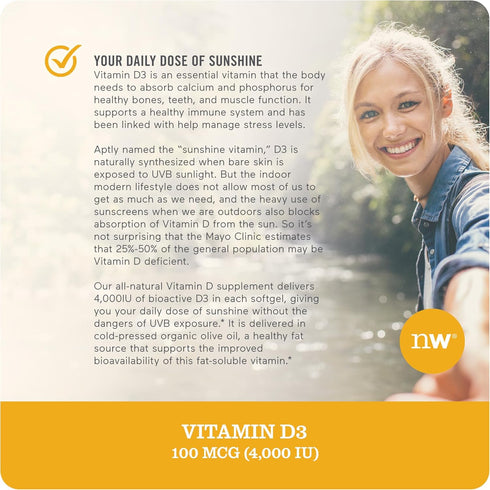 NatureWise Vitamin D3 4000iu (100 mcg) Healthy Muscle Function, and Immune Support, Non-GMO, Gluten Free in Cold-Pressed Olive Oil, Packaging Vary...