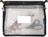 Advantus 50904 Expanding Zipper Pouch, 13 x 9 1/4, Clear/Black...