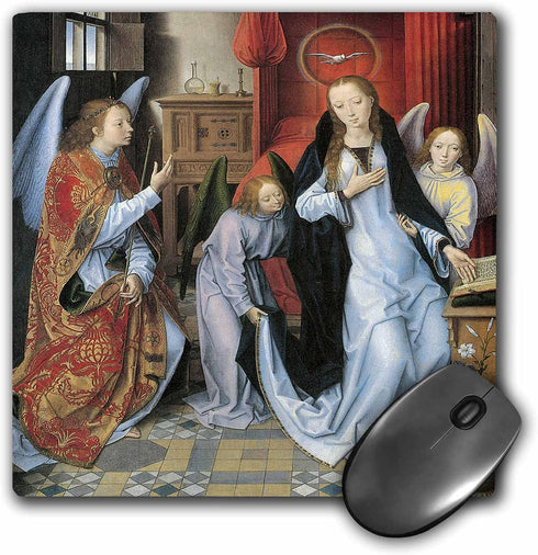 3dRose Annunciation by Hans Memling Mouse Pad (mp_130022_1)...