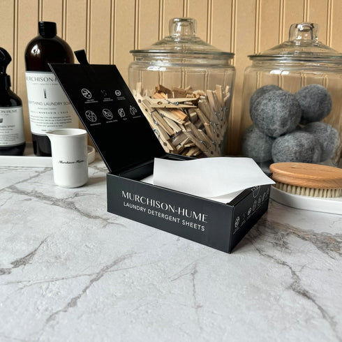 Murchison-Hume Zero-Waste Luxury Laundry Sheets - Box of 40 Double Sheets - Up to 80 Loads (Original Fig)...
