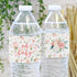 Baby in Bloom Baby Shower Water Bottle Labels, 20 Waterproof Stickers for Pink Floral Boho Girl Baby Shower...