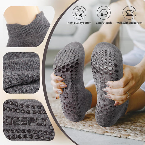 Women Yoga Socks,Non Slip Grip Pilates Socks Unthickened...