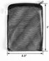 AQUANEAT 10pcs Aquarium Filter Media Bags, Fish Tank Fine Mesh Bags, 3”x4”/3”x8”/5.5”x8” with Plastic Zipper for Activated Carbon (5.5" x 8")...