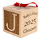 Palmetto Wood Shop - Baby’s First Christmas Ornament - Laser Engraved Baby Block, Baby Gifts, Personalized Christmas Ornament, Handcrafted in The ...