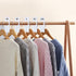 40 Pack Rectangular White Plastic Clothing Size Closet Rack Dividers Hangers, Preprinted in 8 Sizes XXS, XS, S, M, L, XL, XXL, XXXL (2.5”x 5”, Inn...