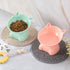 2 Pcs Plastic Elevated Cat Bowls Tilted Cat Food Bowls, Raised Cat Water Bowl Cat Elevated Bowls Kitten Supplies Cat Accessories for Food and Wate...