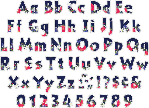 Barker Creek Letter Pop-Outs, 4" Petals, Multicolor Designer Letters for Bulletin Boards, Breakrooms, Reception Areas, Signs, Displays, And More! ...