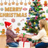 Whaline 76Pcs Merry Christmas Classroom Bulletin Board Decoration Kit Gingerbread Candy Cane Cutouts with Glue Point Red White Stripes Bulletin Bo...