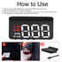 OBD2 HUD Head Up Display, Car HUD Speedometer Display Windshield Projector Multifunction Gauge Alarm Fatigue Driving Reminder......