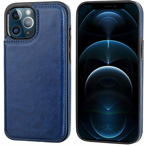 ONETOP Compatible with iPhone 12 Pro Max Wallet Case with Card Holder,PU Leather Kickstand Card Slots Case, Double Magnetic Clasp and Durable Shoc...