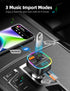 Nulaxy Bluetooth FM Transmitter for Car,Bluetooth Car Adapter with Dual USB Charging Car Charger MP3 Player Support TF Card & USB Disk,Hands Free ...