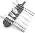 Portable Stainless Steel Flatware Set, Travel Camping Cutlery Set, Portable Utensil Travel Silverware Dinnerware Set with a Waterproof Case (Silve...