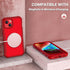 CENHUFO iPhone 14 Case/iPhone 13 Case, with Built-in Anti Peep Glass Privacy Screen Protector and Camera Lens Protective Full Body Shockproof Cove...