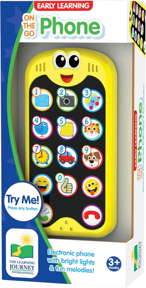The Learning Journey Early Learning - On The Go Phone - Baby Cell Phone Toy - Toddler Toys & Gifts for Boys & Girls Ages 3 Months and Up - Award W...