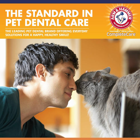 Arm & Hammer for Pets Complete Care Cat & Kitten Dental Kit | Includes 2.5 oz Tuna Flavor Enzymatic Cat Toothpaste, Cat Toothbrush, and Rubber Fin...