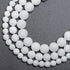 10mm Natural Matte White Alabaster Round Gemstone Frosted 80Pcs Loose Beads for Jewelry Making Bracelet with Stretch Beading Cord LPBeads...