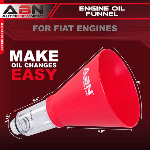 ABN Automotive Funnel - Engine Oil Funnel for Use as Oil Change Funnel with No Spilling...