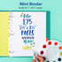 Avery + Amy Tangerine Designer Collection Mini Binder, 5.5" x 8.5", 1 Inch Round Rings, Rainbow Inkblot, 1 Mini 3 Ring Binder (18714)...