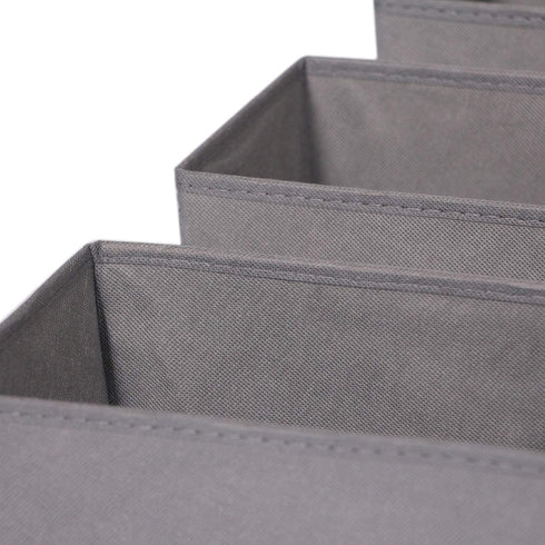 DIOMMELL 9 Pack Foldable Cloth Storage Box Closet Dresser Drawer Organizer Fabric Baskets Bins Containers Divider for Clothes Underwear Bras Socks...