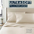 HC Collection Pillow Cases Standard Size/Queen Size Set of 2- Microfiber, Extra Soft Pillowcases - Easy Care & Machine Washable - Cream...