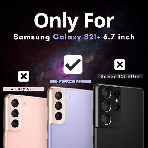 S21 Plus Phone Case | 3 Layers Extra Slim Premium Liquid Silicone with Microfiber Cloth and PC Material. Shockproof with Soft Edges and Hard Back....