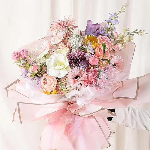 FUHITIM 20 Sheets Flower Wrapping Paper - Waterproof Floral Bouquet Packaging Paper for DIY Crafts?Florist Supplies Packaging Paper for Wedding Bi...