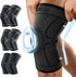 CAMBIVO Knee Brace for Men & Women, 2 Pack Knee Compression Sleeve for Knee Pain Relief, Knee Brace with Side Stabilizers & Patella Pad for Menisc...