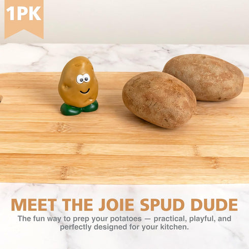 Joie Spud Dude Potato Brush, Vegetable and Fruit Scrubber, Produce Cleaner, Cute Kitchen Gadget, Dishwasher Safe...