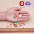 370pcs Transparent Acrylic Alphabet Letter Beads 7mm Colorful Flat Round Disc Coin A-Z White Letter Pattern Loose Spacer Beads Charms for DIY Neck...
