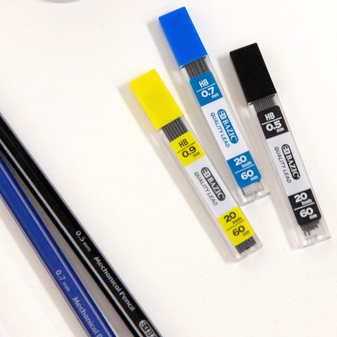 BAZIC Mechanical Pencil Lead Refills HB 0.9mm (160 Count/Pack), Pencil Lead Refill for Graphite Draft Drawing Writing Sketching, 1-Pack...