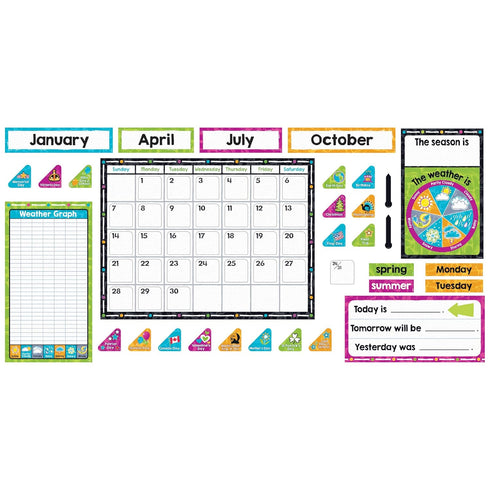 Color Harmony Calendar Bulletin Board Set...