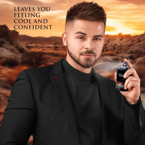 Voyage for Men Eau De Parfum - Sophisticated Male Fragrance Composition of bergamot, Pepper, Lavender, Star Anise & Nutmeg - Base of Peppery & Van...
