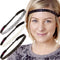 Hipsy Women's Adjustable NO SLIP Bling Glitter Headband Mixed Pack (Black/White/Gunmetal)...