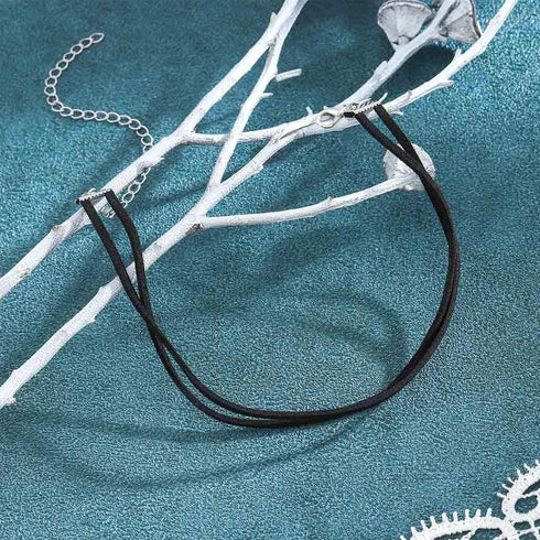 Olbye Layering Leather Necklace Leather Cord Necklace Choker Personal Everyday Necklace Jewelry for Women and Girls...