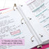 BAZIC 3 Ring Binder 1/2" Economy View Binders Organizer - Fuchsia, Round Ring, Hold 100 Sheets Paper, for School Office Home, 1-Count...