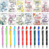 24 Pcs Inspirational Gift Set Christian Metal Pen Motivational Pocket Notepads Faith Prayer Bible Ballpoint Pen Black Ink Quotes Notebook for Wome...