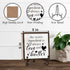 Kitchen Shelf Decor Wood Sign, The Secret Ingredient Is Always Love And Butter Wood Sign, 5x5IN Wooden Sign Comes With Iron Stand, Perfect For Far...