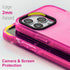 Neon Clear Case Cute Retro Vibrant Design Phone Cases for Women 80s Accessories,Camera Protector Cover Soft Silicone Shockproof Protective Case fo...