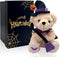 Halloween Plush Bear - Halloween Pumpkin Witch Stuffed Animal Teddy Bear with Broomstick & Hat, Halloween Party Decorations Gifts for Boys & Girls...