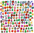 Rubber Loom Band Charm, Silicone Bracelet Charms,Loom Rubber Bands Charms,Bracelet Pendant, 105pcs...