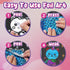 Art & Craft Activity,Foil Fun Dress Up DIY Art Kits,No Mess Creative Foil Art Kits Set Drawing Game for Kids,Birthday Gifts Crafts Supplies Kits T...
