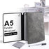 Whiteboard Notebook, Portable Dry Erase White Board Book Reusable Whiteboard Erasable Double-Sided Meeting Notebook with Marker Pen for Business O...